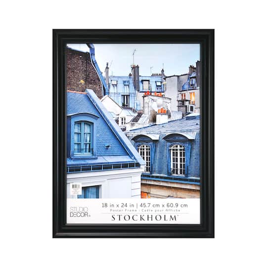 Studio Decor; Stockholm™ Black Poster Frame by Studio Décor®; Category:Poster Frames; Image:1